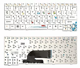 Клавіатура для ноутбуку Lenovo IdeaPad S10-2 Fruit Edition V103802AS1 біла