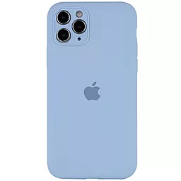 Чехол Silicone Case Full Camera for Apple IPhone 12 Pro Max Lilac Blue