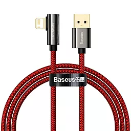 Кабель Baseus Legend Series Elbow Fast Charging USB-A - Lightning 12w 2.4a 2м cable Red (CACS000109) - фото Кабель Baseus Legend Series Elbow Fast Charging USB-A - Lightning 12w 2.4a 2м cable Red (CACS000109)