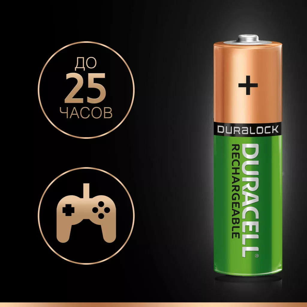 Акумулятор Duracell AA (LR6) 2500mAh Ni-Mh 2шт (81546830) - фото 3