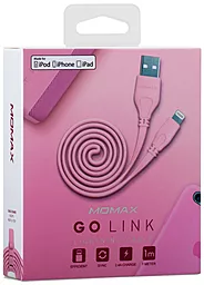 USB Кабель Momax GO LINK Basic Lightning Pink (DL7P) - мініатюра 7