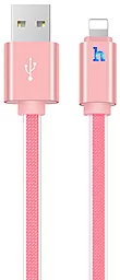 Кабель USB Hoco UPL12 Metal Jelly Knitted Lightning Cable 0.3M Rose Gold
