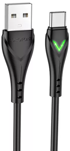 Кабель Borofone BX65 USB-A - Type-C 15w 3a 1м cable Black - фото 2