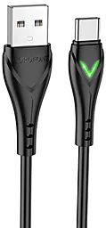 Кабель Borofone BX65 USB-A - Type-C 15w 3a 1м cable Black - мініатюра 2 Кабель Borofone BX65 USB-A - Type-C 15w 3a 1м cable Black - мініатюра 2