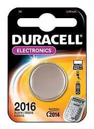 Батарейки Duracell CR2016 (DL2016) 1 шт 3 V - фото Батарейки Duracell CR2016 (DL2016) 1 шт 3 V