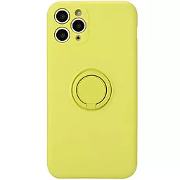 Чохол Epik TPU Candy Ring Full Camera для Apple iPhone 12 Pro Max (6.7")  Жовтий / Yellow