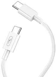 Кабель USB SkyDolphin S12T Frost Line USB Type-C - Type-C Cable White (USB-000577)