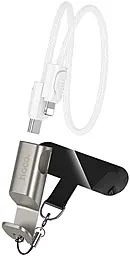 Кабель Hoco X126 USB Type-C - Lightning 30w 3a 0.35м PD cable White