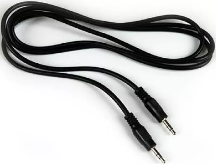 Аудіо кабель Atcom AUX mini Jack 3.5mm M/M Cable 0.8 м black (17434) - фото 3