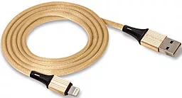 Кабель Walker C705 USB-A - Lightning 12w 3.1a 1м cable Gold - фото Кабель Walker C705 USB-A - Lightning 12w 3.1a 1м cable Gold