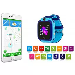 Смарт-часы AmiGo GO002 iP67 Blue - миниатюра 11 Смарт-часы AmiGo GO002 iP67 Blue - миниатюра 11
