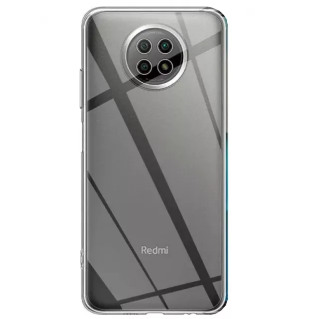 Чехол Silicone Case WS для Xiaomi Redmi Note 9T, Note 9 5G Transparent - фото 1