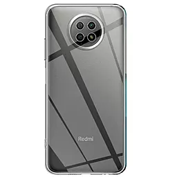 Чехол Silicone Case WS для Xiaomi Redmi Note 9T, Note 9 5G Transparent - фото Чехол Silicone Case WS для Xiaomi Redmi Note 9T, Note 9 5G Transparent