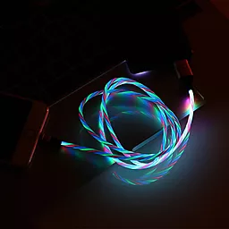 Кабель Remax EL Luminous Ultimate USB-A - Lightning 10w 1м cable White (RC-130i) - миниатюра 3