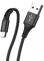 Кабель Borofone BX20 USB-A - micro USB 12w 2.4a 1м cable Black - мініатюра 2 Кабель Borofone BX20 USB-A - micro USB 12w 2.4a 1м cable Black - мініатюра 2