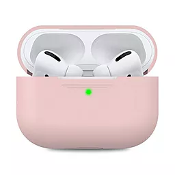 Cиликоновый чехол для Apple Airpods Pro Silicone Case Pink