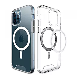 Чохол Space Drop Protection with MagSafe для Apple iPhone 12, iPhone 12 Pro Transparent