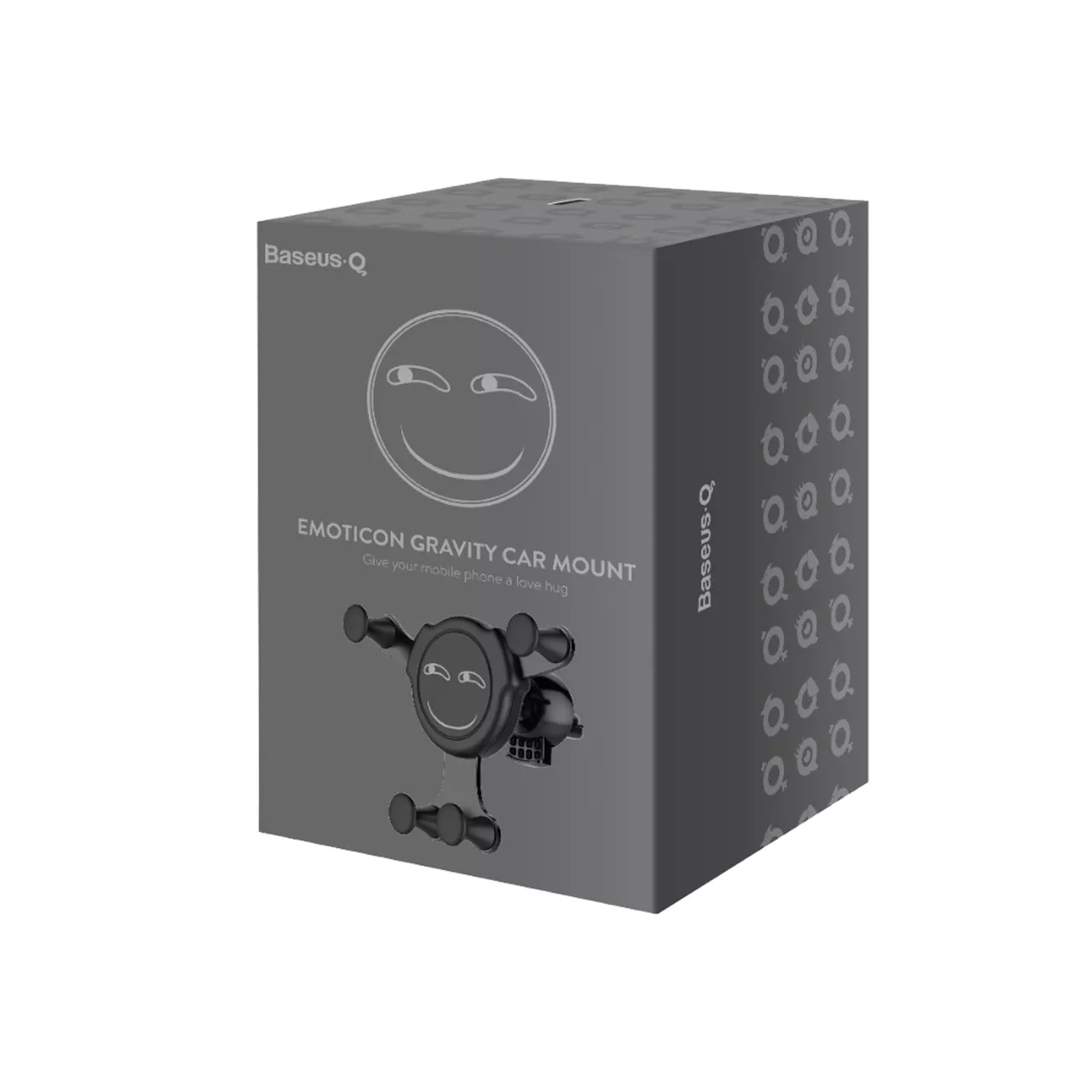 Тримач з автозатисканням Baseus BASEUS PREMIUM Emoticon Gravity Car Mount (funny vision) Black - фото 2