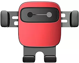 Держатель с автозажимом Baseus Cube Gravity Vehicle-Mounted Holder Red - фото Держатель с автозажимом Baseus Cube Gravity Vehicle-Mounted Holder Red