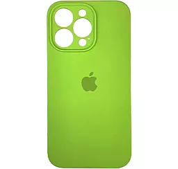 Чехол Silicone Case Full Camera для Apple iPhone 13 Pro party green - фото Чехол Silicone Case Full Camera для Apple iPhone 13 Pro party green