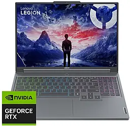 Ноутбук Lenovo Legion 5-16IRX9 16" WQXGA IPS AG, Intel i5-13450HX, 16GB, F512GB, NVD4060-8, DOS, сір - фото Ноутбук Lenovo Legion 5-16IRX9 16" WQXGA IPS AG, Intel i5-13450HX, 16GB, F512GB, NVD4060-8, DOS, сір