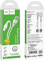 Кабель Hoco X37 Cool Power USB-A - Type-C 15w 3a 1м cable White - миниатюра 8 Кабель Hoco X37 Cool Power USB-A - Type-C 15w 3a 1м cable White - миниатюра 8