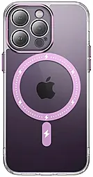 Чехол Epik TPU+PC Colorful with MagSafe для Apple iPhone 13 Pro Max Pink - фото Чехол Epik TPU+PC Colorful with MagSafe для Apple iPhone 13 Pro Max Pink