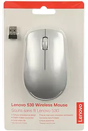 Компьютерная мышка Lenovo 530 Wireless Mouse Platinum Gray (GY50Z18984) - миниатюра 5
