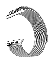 для умных часов Milanese Steel из хирургической стали марки 316L для Apple Watch 42mm Silver - миниатюра 2