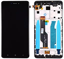 Дисплей Xiaomi Redmi Note 4X Snapdragon с тачскрином и рамкой, Black