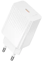 Сетевое зарядное устройство Borofone BAS73A 20w PD USB-C ports charger white - фото Сетевое зарядное устройство Borofone BAS73A 20w PD USB-C ports charger white
