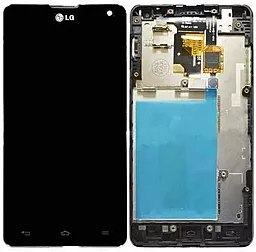 Дисплей LG Optimus G (E970, E971) с тачскрином и рамкой, Black