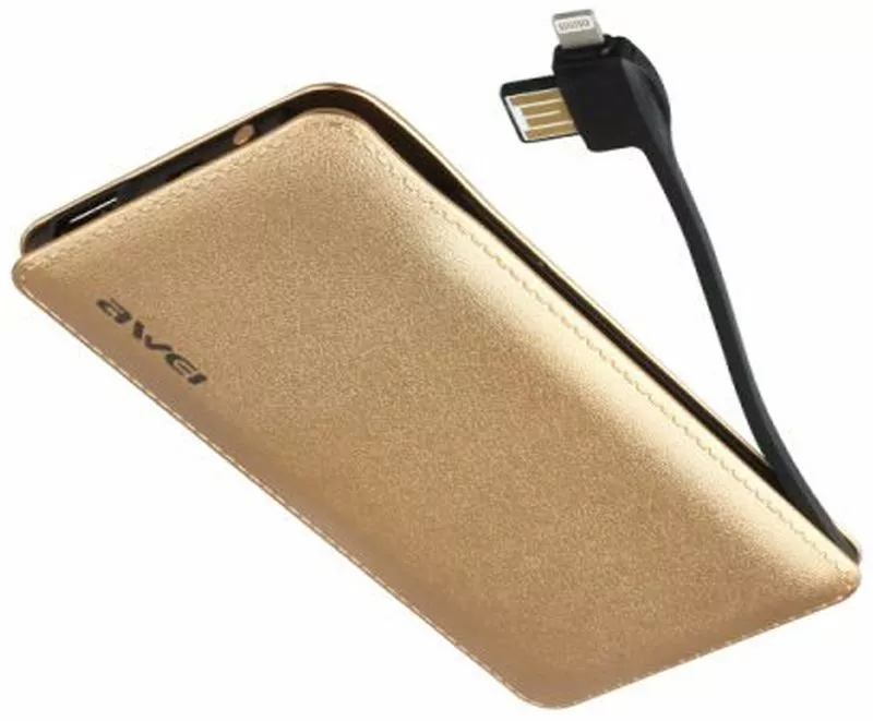 Повербанк Awei P97K 8000 mAh Gold - фото 3