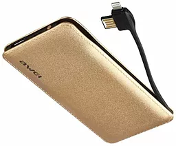 Повербанк Awei P97K 8000 mAh Gold - мініатюра 3 Повербанк Awei P97K 8000 mAh Gold - мініатюра 3