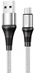 Кабель Hoco X50 Excellent USB-A - micro USB 12w 2.4a 1м cable gray