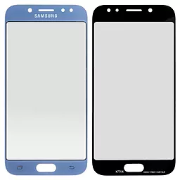 Корпусное стекло дисплея Samsung Galaxy J5 J530F 2017 (с OCA пленкой), оригинал, Blue