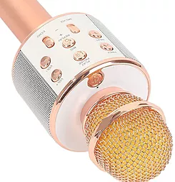 Безпровідний мікрофон для караоке Wester WS-858 Rose Gold - мініатюра 3