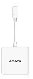 Мультипортовый USB Type-C хаб ADATA USB-C -> 1/USB-A 3.1 x 2/HDMI x 1 White - миниатюра 3