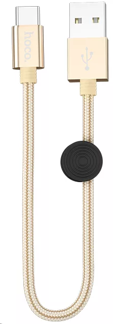 Кабель Hoco X35 Premium Charging USB-A - Type-C 15w 3a 0.25м Gold - фото 3