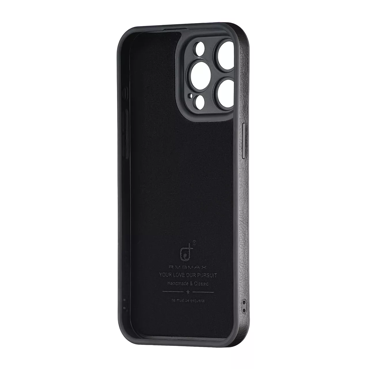Чохол Jinduka Leather Protected Camera для Apple iPhone 15 Pro Max Black - фото 2