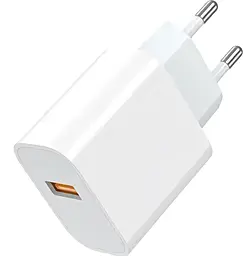Мережевий зарядний пристрій 4U 18w USB-A H18Q QC3.0 charger white (PAH18QU1W) - фото Мережевий зарядний пристрій 4U 18w USB-A H18Q QC3.0 charger white (PAH18QU1W)