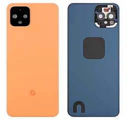 Задняя крышка корпуса Google Pixel 4 со стеклом камеры Original Orange