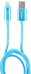 USB Кабель Yoobao Colourful Lightning Reversible Cable YB-408 Blue - мініатюра 2