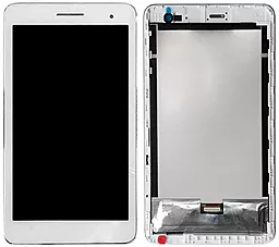 Дисплей для планшета Huawei MediaPad T1 7 (желтый шлейф) + Touchscreen with frame White - фото Дисплей для планшета Huawei MediaPad T1 7 (желтый шлейф) + Touchscreen with frame White