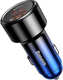 Автомобильное зарядное устройство с быстрой зарядкой Baseus Magic Series PPS USB + USB Type-C PD 45W 6A Blue (CCMLC20C-03)