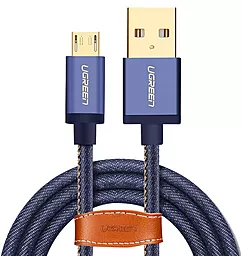 Кабель UGreen USB-A - micro USB 10w 1м cable Blue (6957303843978) - фото Кабель UGreen USB-A - micro USB 10w 1м cable Blue (6957303843978)