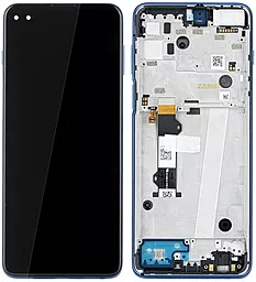Дисплей Motorola Moto G 5G Plus, One 5G, One 5G UW (XT2075, XT2075-2, XT2075-3) с тачскрином и рамкой, Blue