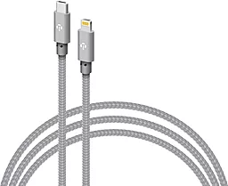Кабель USB PD Intaleo CBGNYTL1 30W 3A USB Type-C - Lightning Cable Grey (1283126559587) - миниатюра 2