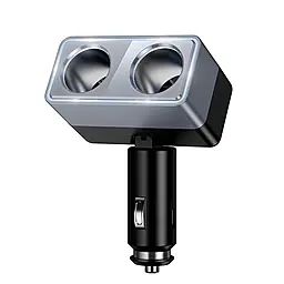 Автомобильное зарядное устройство с разветвителем прикуривателя Hoco Z65 240w 2xCigarette lighter black - фото Автомобильное зарядное устройство с разветвителем прикуривателя Hoco Z65 240w 2xCigarette lighter black