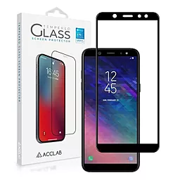 Защитное стекло ACCLAB Full Glue Samsung A600 Galaxy A6 2018 Black (1283126509193)
